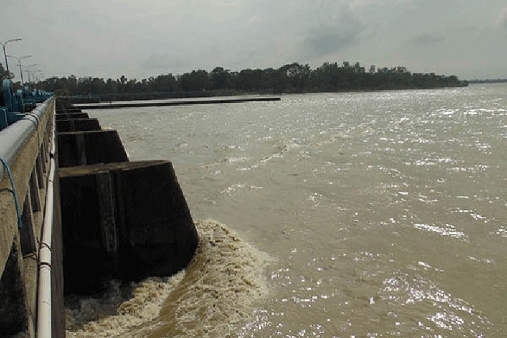 Water Development Board authorities have opened 44 gates of Teesta Barrage to control water