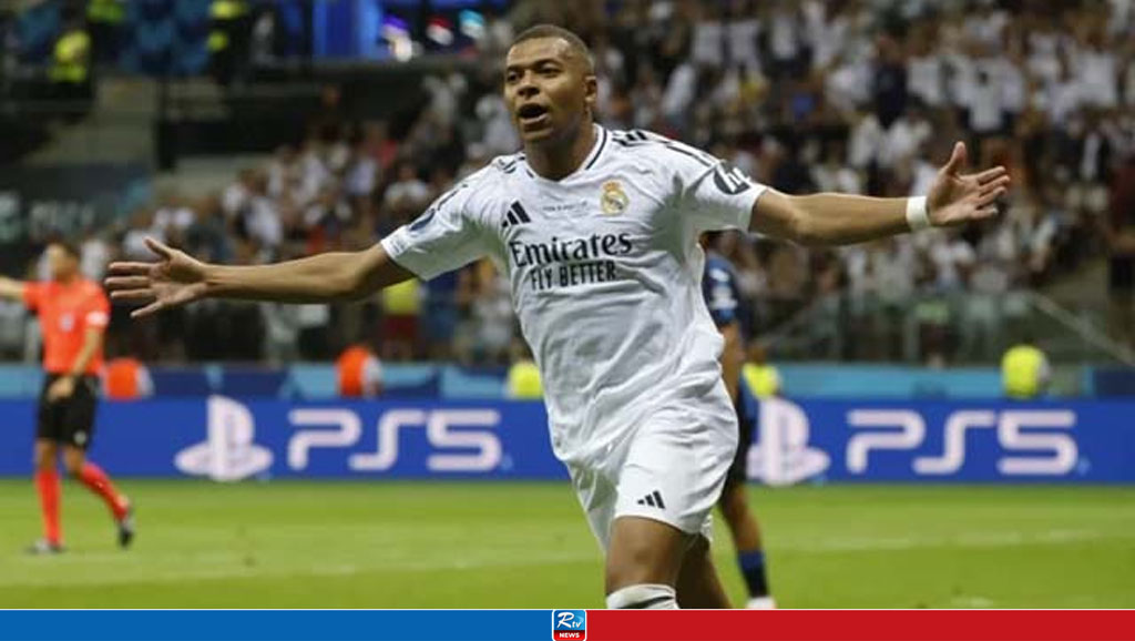 Mbappe strikes on debut as Madrid beat Atalanta in UEFA Super Cup