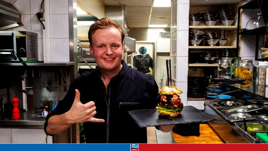 World's Most Expensive Hamburger Wrapped in Gold